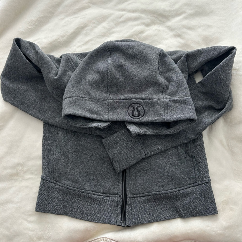 Gray Zip-Up Hoodie